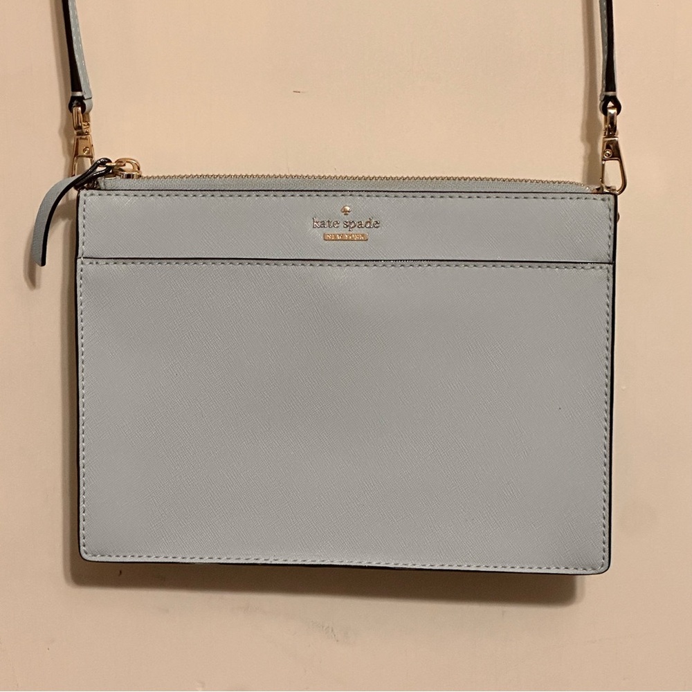 kate spade New York Light Blue Leather Crossbody Bag